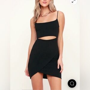 Elegant Black Cutout Dress